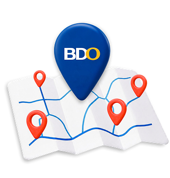 BDO has over 1,800 branches and 6,000 ATMs nationwide, plus 16 international offices to serve you