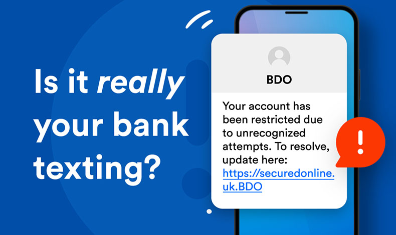 Banking public warned against prevalence of text or SMS hijacking scam
