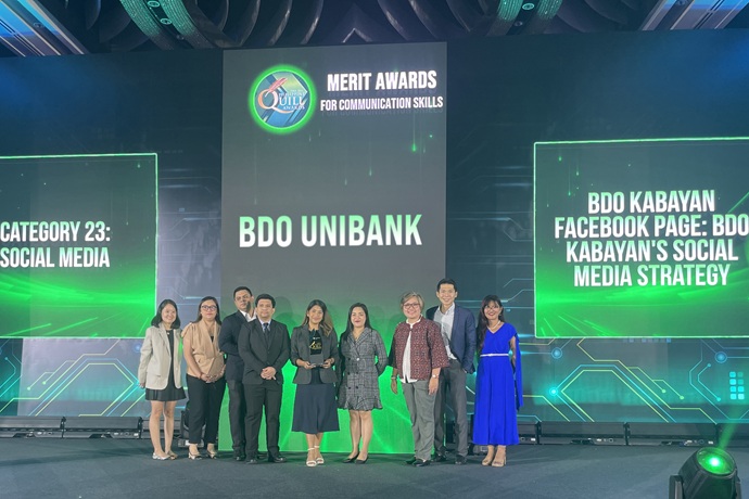 BDO Kabayan Facebook Page wins at the 21st Philippine Quill Awards
