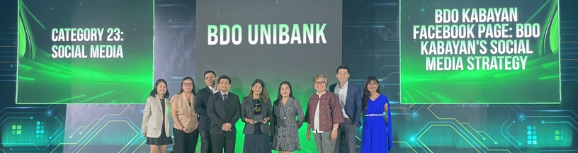 BDO Kabayan Facebook Page wins at the 21st Philippine Quill Awards