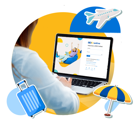 Bank securely on the BDO Online website or app