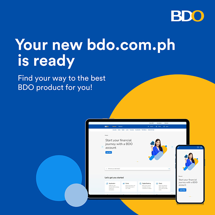 BDO provides better ways to do banking everyday with new website BDO Unibank, Inc.