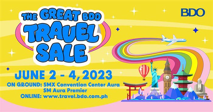 bdo travel sale june 2023