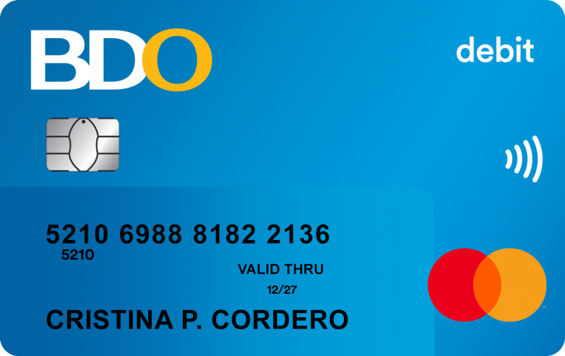 Debit Card BDO Unibank Inc 
