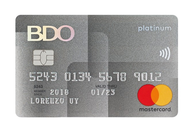 bdo mastercard freebies